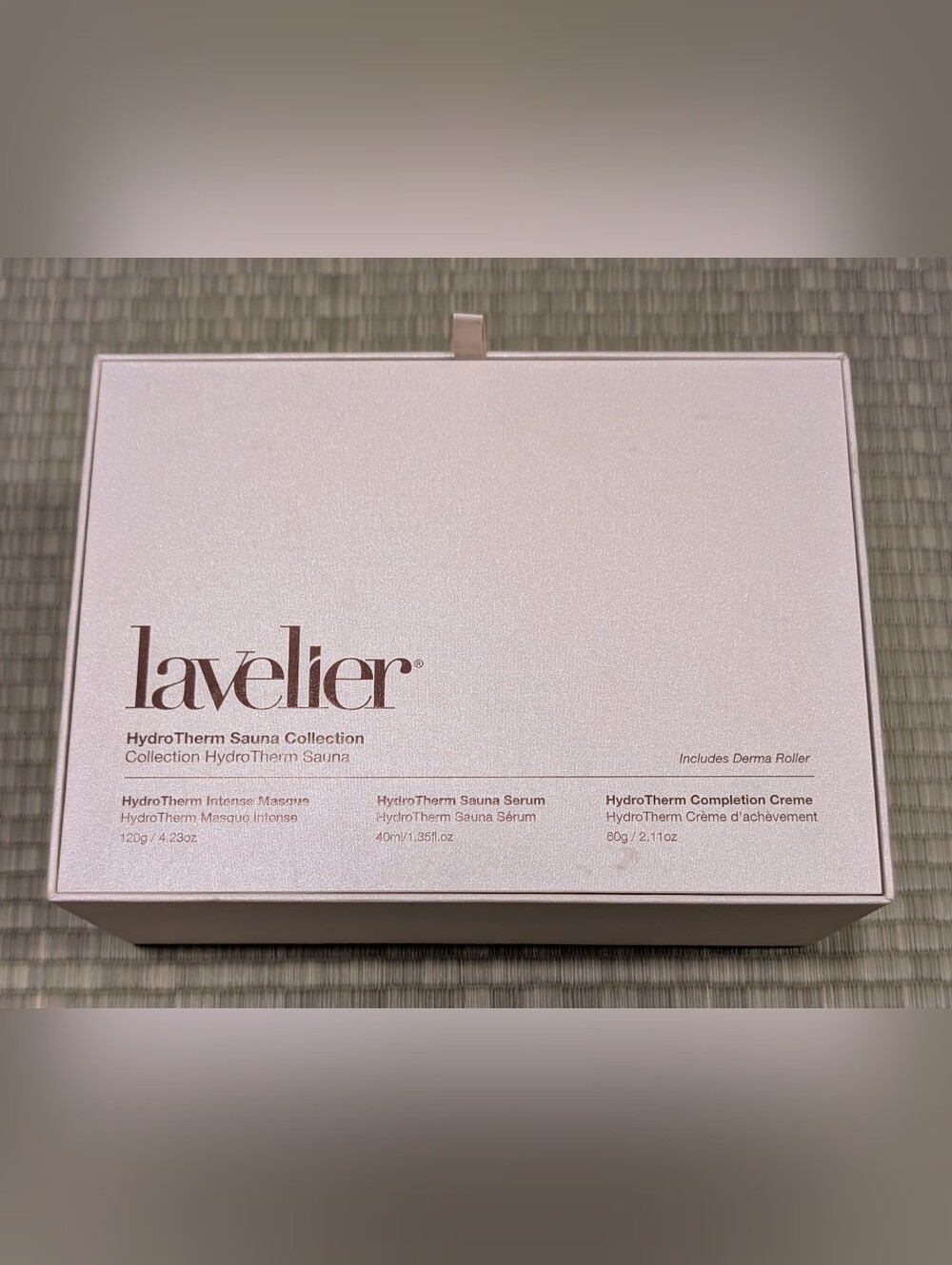 OPEN BOX Lavelier Sauna Collection Masque/Serum/Cream w/ Derma Roller MSRP $5000